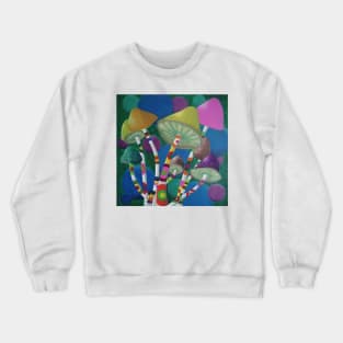 Mushrooms abstract Crewneck Sweatshirt